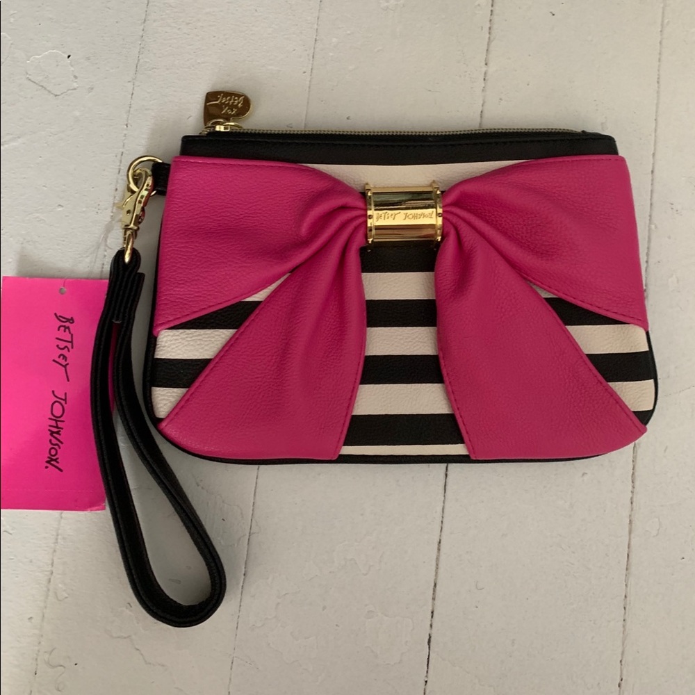 Betsy Johnson wristlet bag